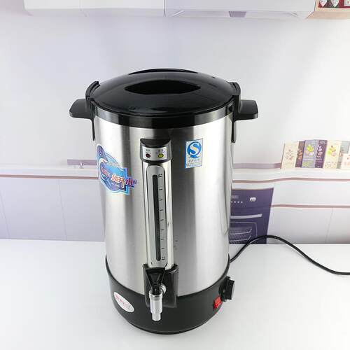 豪华型大容量不锈钢电热奶茶桶商用保温桶加热桶开水桶热水烧水桶