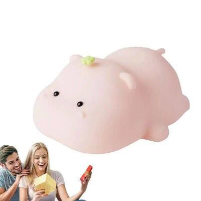 Rechargeable Night Light Silicone Hippo Pat Lamp Cute Night