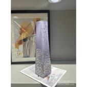 软花瓶样板间办公室现代创意插花装 饰琉璃 艺术几何简约摆件家居装