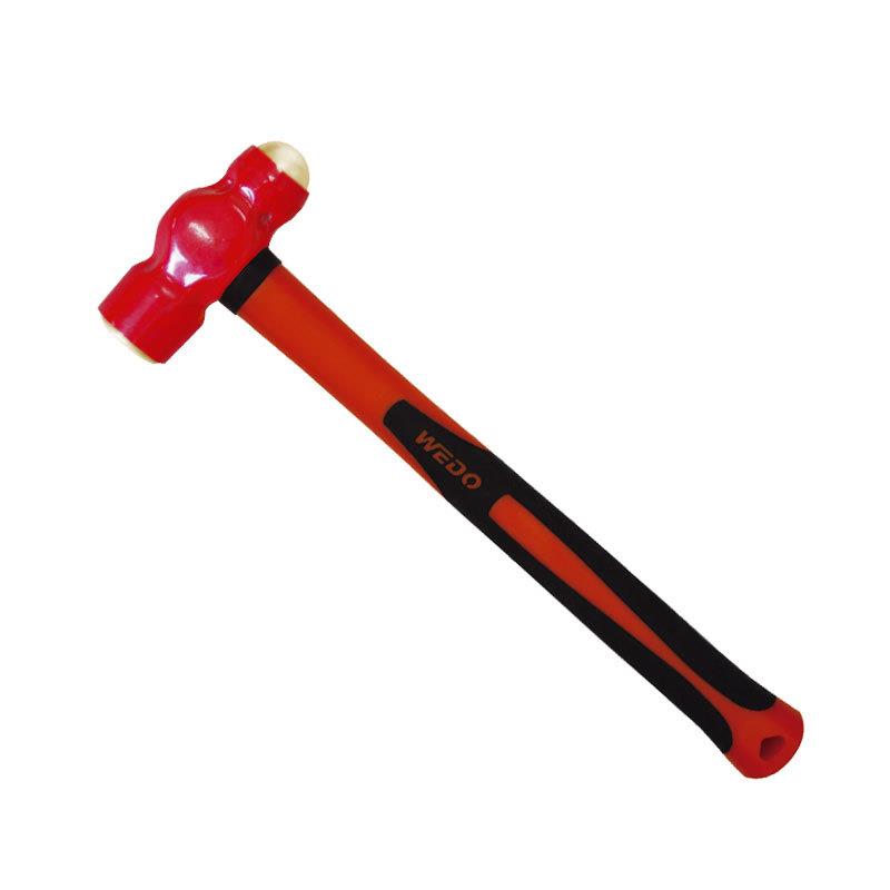 WEDO维度防爆绝缘浸塑奶头锤VDE认证无火花工具圆头锤INA6601
