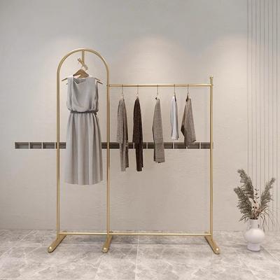 创意金色服装架服装店展示架落地式女童装店中店陈列架铁艺挂衣架