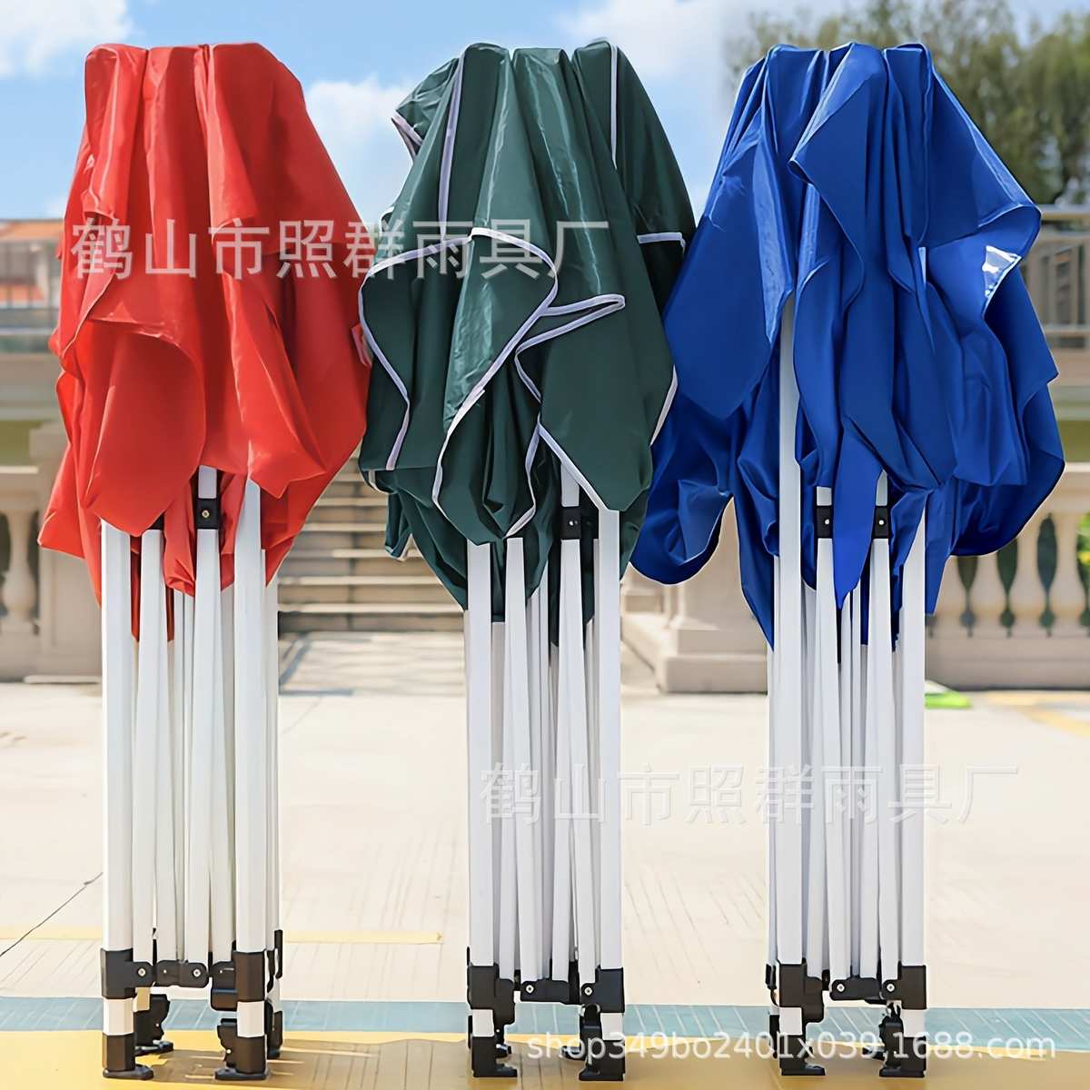 防雨四脚伸缩摆摊专用四脚雨棚伞外遮折叠大防晒帐篷雨篷遮阳棚户