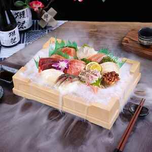 密胺创意海鲜姿造冰盘刺身盘餐具日韩料理拼盘干 干冰盘鲑鱼专用