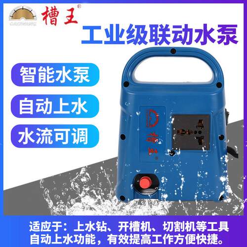 槽王联动水泵自动供水泵钻孔机打孔机水泵小水泵微型供水开槽机泵