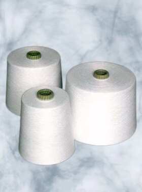 莱赛尔棉混纺纱线莱LS88/C12  20支2股3股 30支2股白色筒形棉纱
