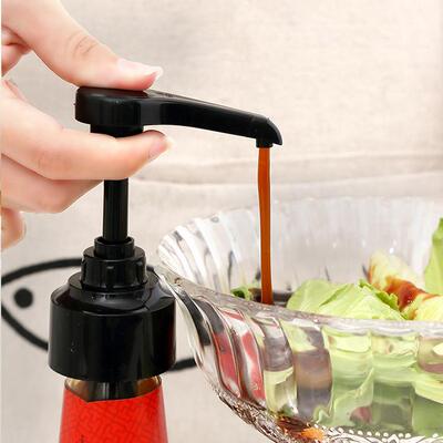 Oyster sauce bottle with a press pump head, suitable for hou