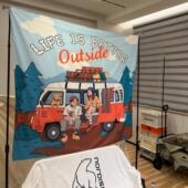 房车camping户外装 饰布露营集市后备箱摆摊房间室内墙壁布置挂布