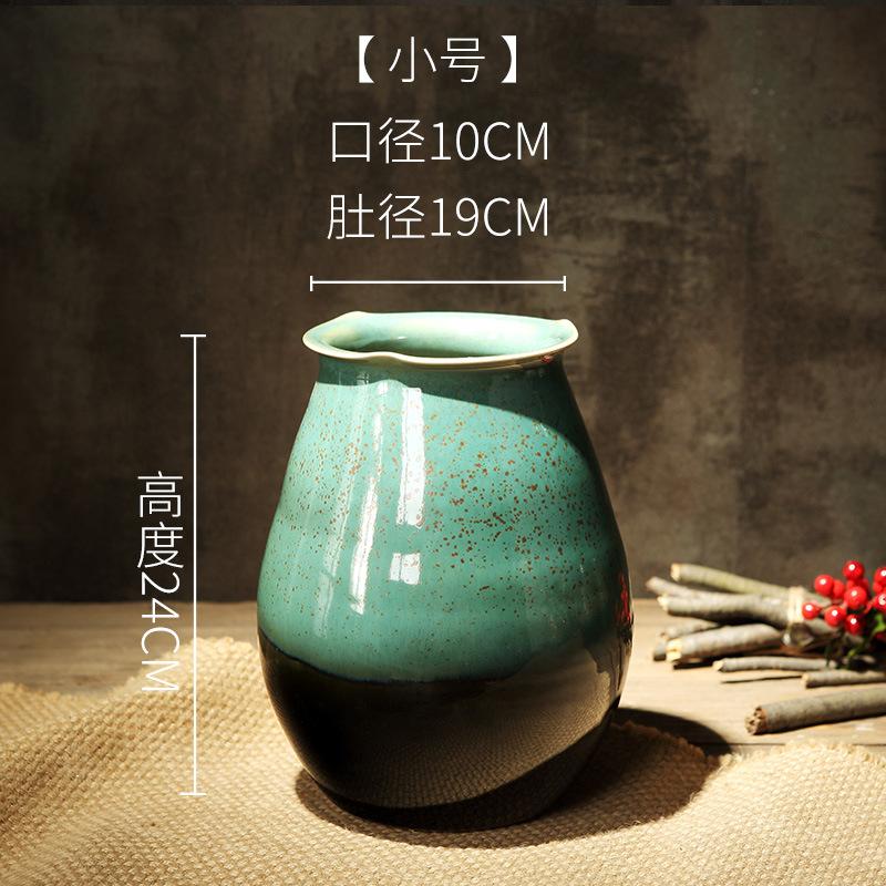 高花瓶插花长枝新款百合桌面设计干花水培玫瑰北欧装饰品奶油中古