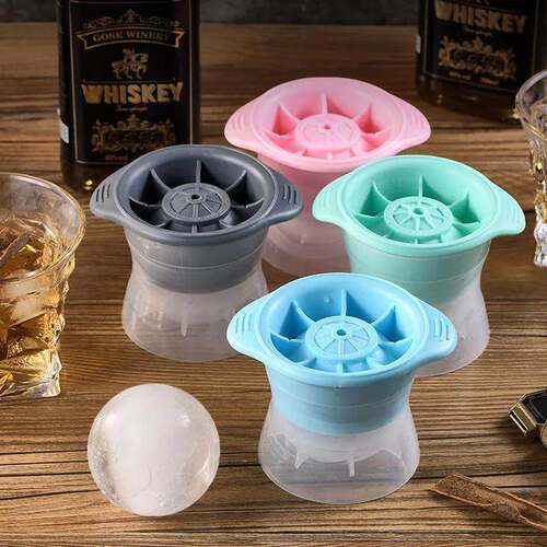 Ice Cube Tray Ice Ball Maker Silicone Round Ball Molds for F
