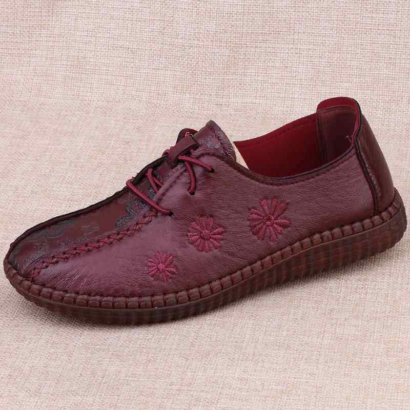 正品老北京布鞋女单鞋牛筋防滑妈底妈鞋平底仿绣皮花中年超软底女,女鞋,深口单鞋,淘宝优惠券,粉丝福利购,淘宝优惠卷