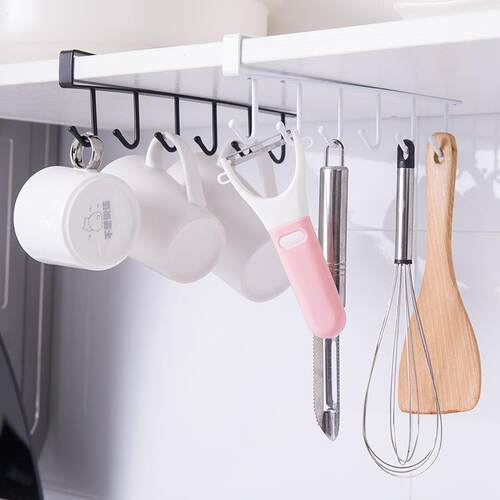 Kitchen Multi-functional Storage Rack with Traceless No-dril