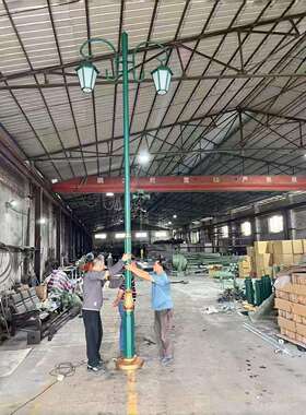 厂家做欧式庭院灯 户外压铸铝3.5米花园庭园林公园别墅led庭院灯