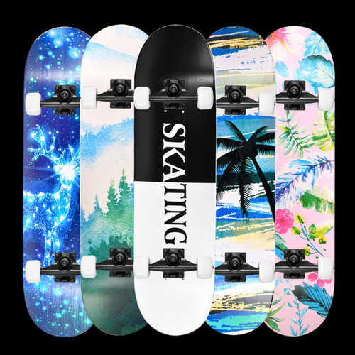 凹 成人四轮初学动作滑板翘 板儿青少年新款厂家滑板童枫木批发双