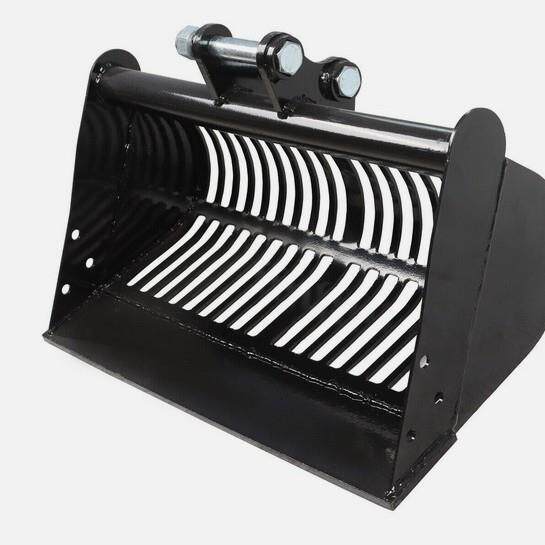 履带小挖掘机属具微挖配件多种型号草耙子挖斗快换松土器安装方便