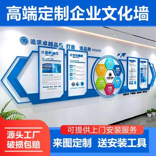 企业简介文化理念品牌合作展示墙贴装饰会议室背景墙公司形象设计