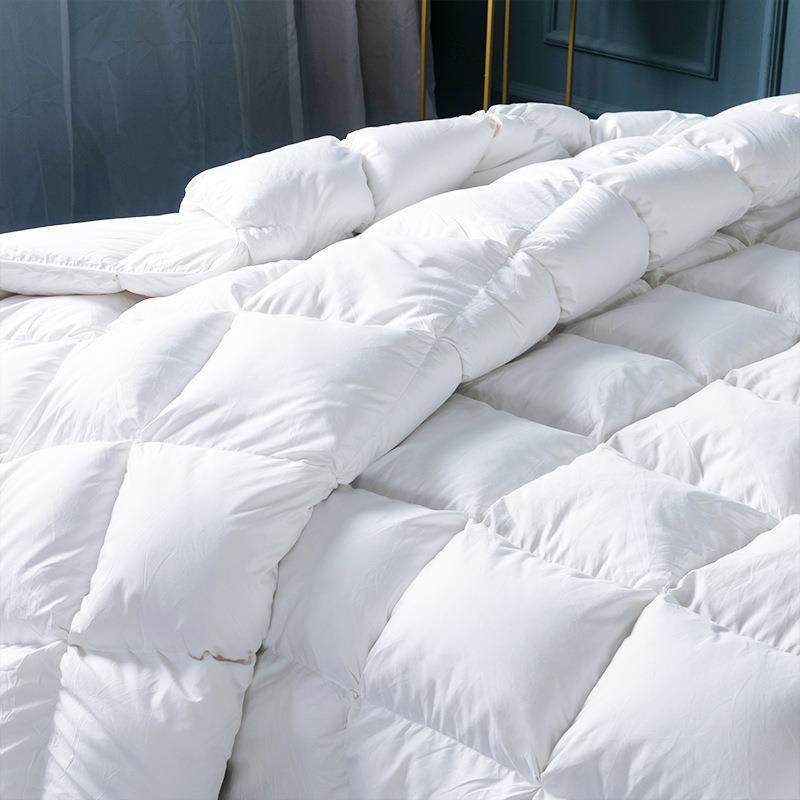 025新002款简自约风柔赛丝2羽丝绒被套秋冬被赛丝充绒柔被壳厂家