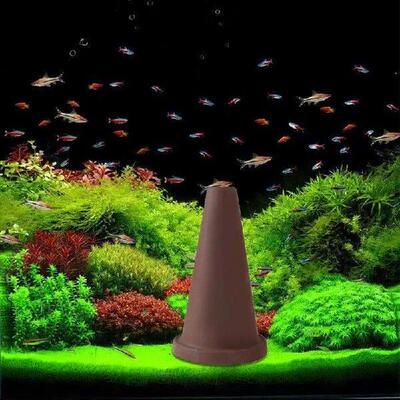 Aquarium Ornaments Angelfish Breeding Slate Pottery Clay
