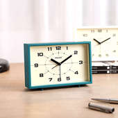 S228复古床头小闹钟台式 静音座钟时钟老人用台钟卧室摆件桌面