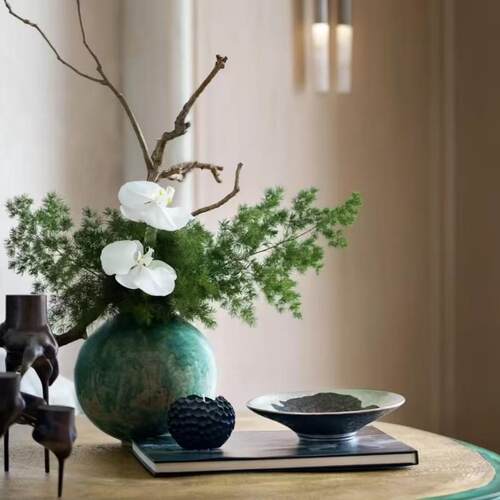 现代欧式轻奢金属三叉树根几何造型烛台摆件摆件样板间软装饰品