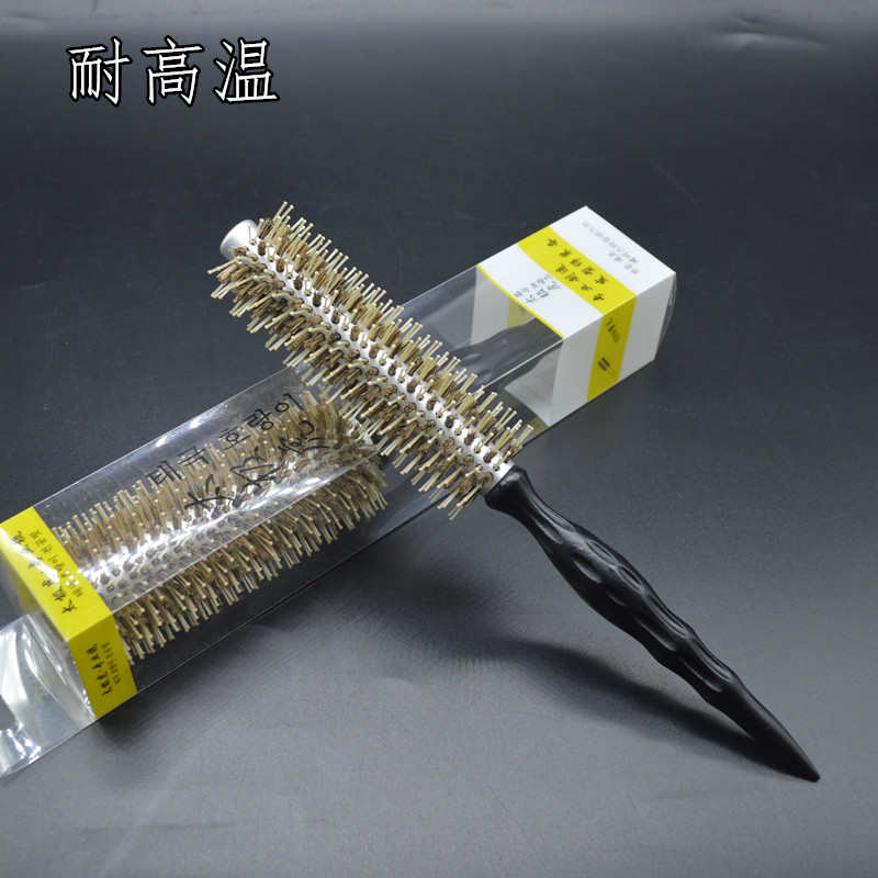 理发店专业品质猪鬃毛尖尾滚梳子直发刘海梨花内扣空气卷发太极虎