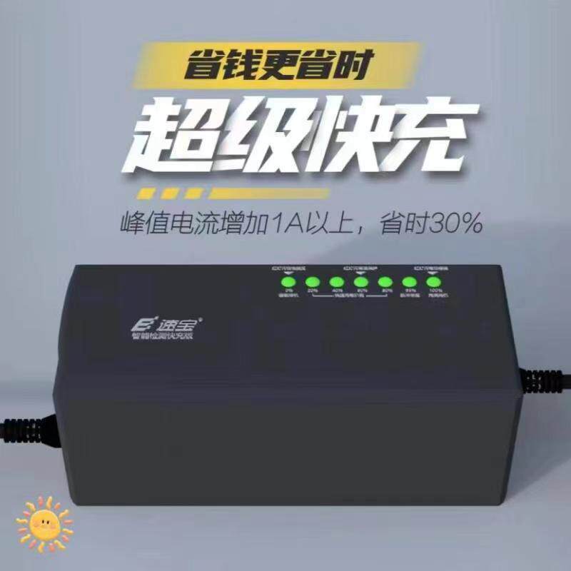 E速宝电动车快充充电器电动车电动三轮车多功能智能脉冲修覆数显