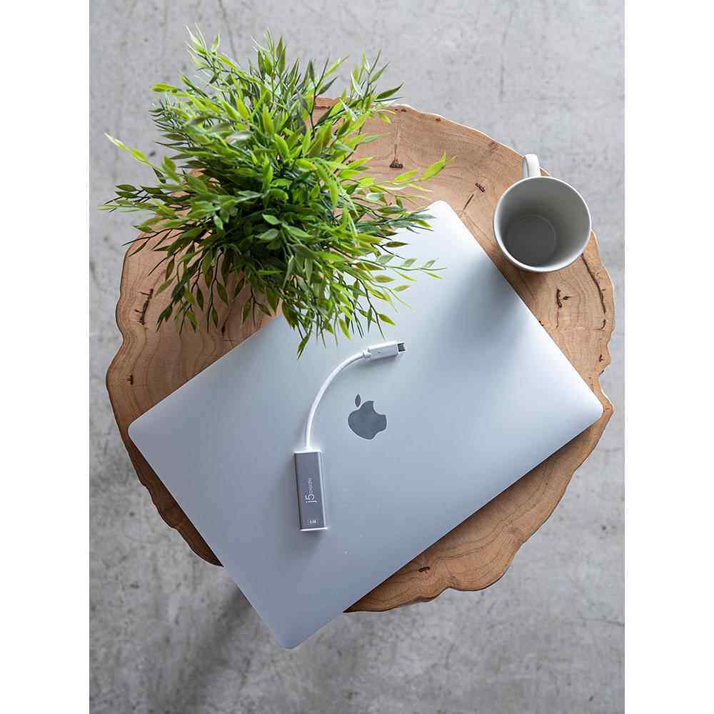 j5create USB转有线网口RJ45电脑千兆网卡Type-C网线转换器接头