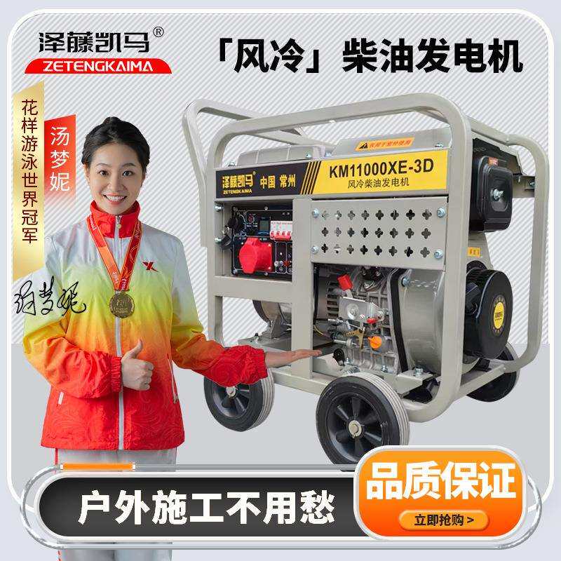 泽藤凯马220V/380V双电压全铜风冷柴油发电机组