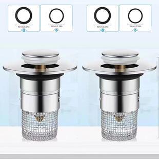 升级防臭弹跳芯浴室地漏排水过滤网家用不锈钢配件防堵神器下水器