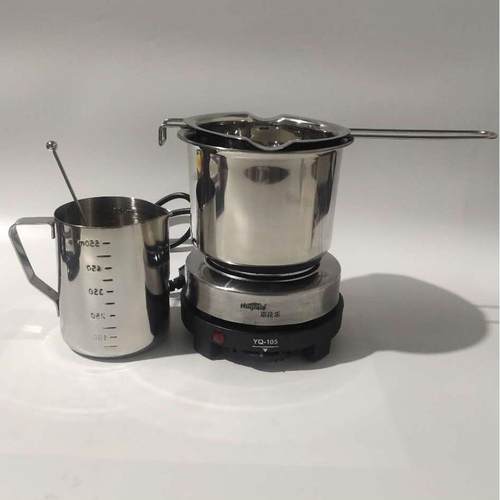 diy蜡烛制作工具 隔水化蜡锅 融蜡锅 煮蜡锅不锈钢量杯搅拌棒