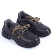 底防砸防刺穿钢头三防劳保工作鞋 帮牛皮PU注塑鞋 鞋 批量供应劳保鞋