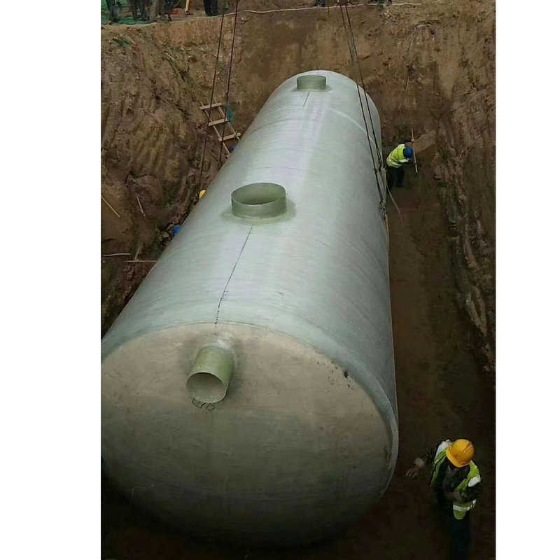 河北隆康厂家供应玻璃钢缠绕1.5立方化粪池家用小型化粪池隔油池