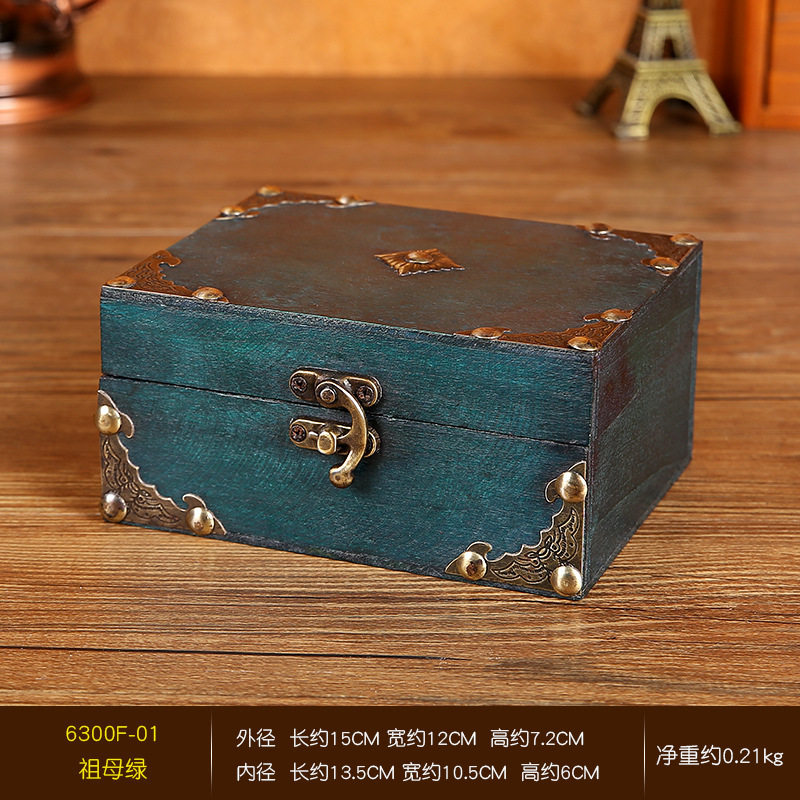 中式复古风带密码锁的收纳盒储物盒桌面化妆品珠宝首饰杂物整理箱,包装,木盒包装,淘宝优惠券,粉丝福利购,淘宝优惠卷
