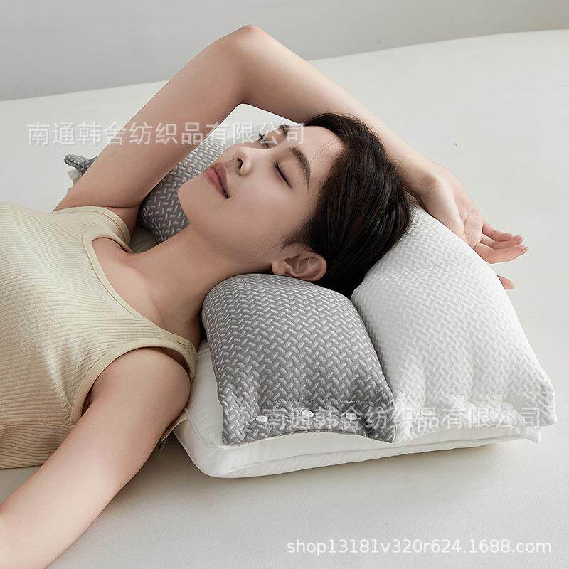 三合一枕芯O型定位护颈双层酣睡枕芯二合一枕头助力牵引枕无压枕
