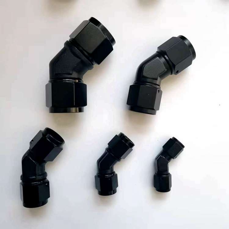 90度AN6/AN8/AN10内外丝汽车机油散热器冷却器改装油管锻造接头
