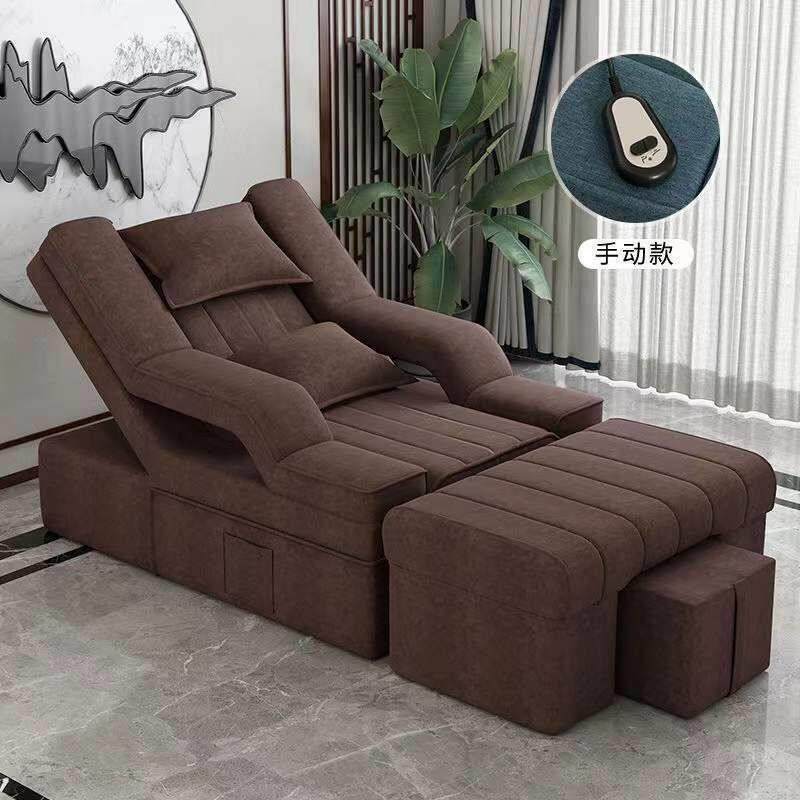 足疗沙发电动按摩床洗泡脚美甲美睫沙发椅沐足躺椅美容床足浴沙发