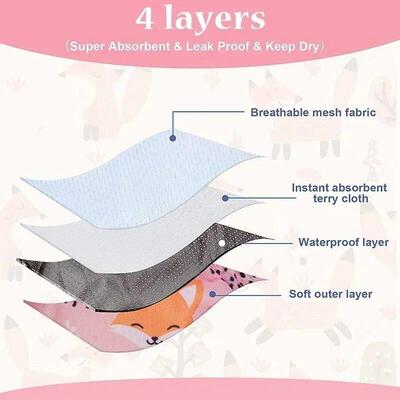 Washable Dog Diapers Physiological Pants Cute Cartoon Print