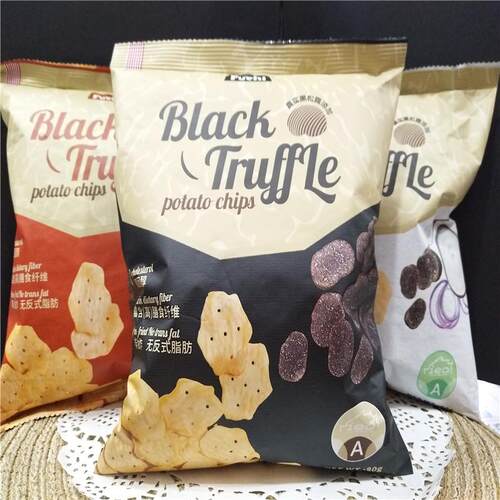 富吃黑松露味薯片酸奶洋葱咖喱烧烤味膨化食品马来西亚薯片80g