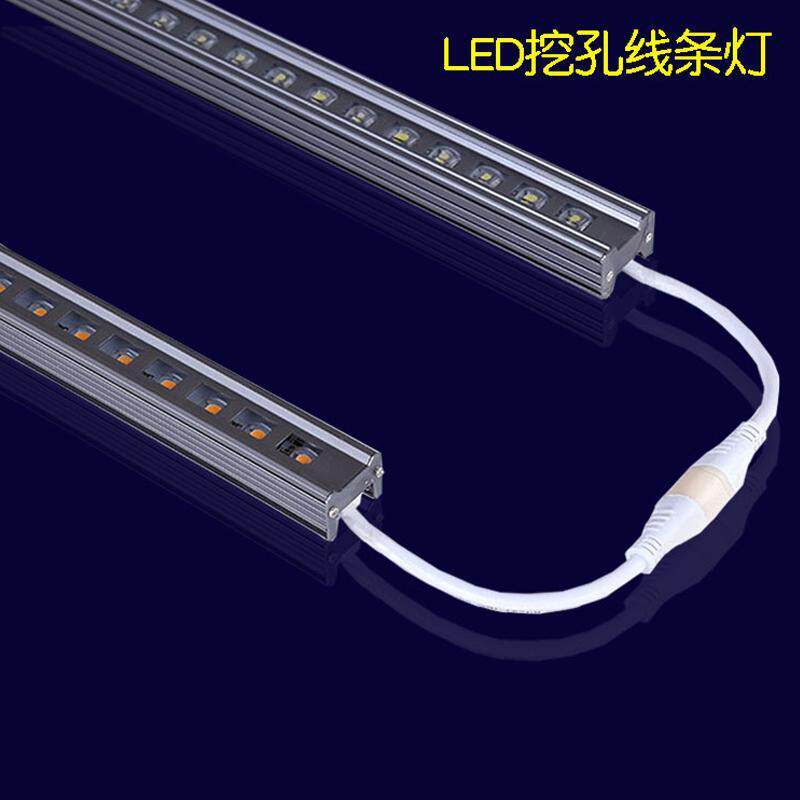 led线条灯硬灯条线性洗墙灯户外铝材护栏管跑马灯七彩轮廓灯挖孔