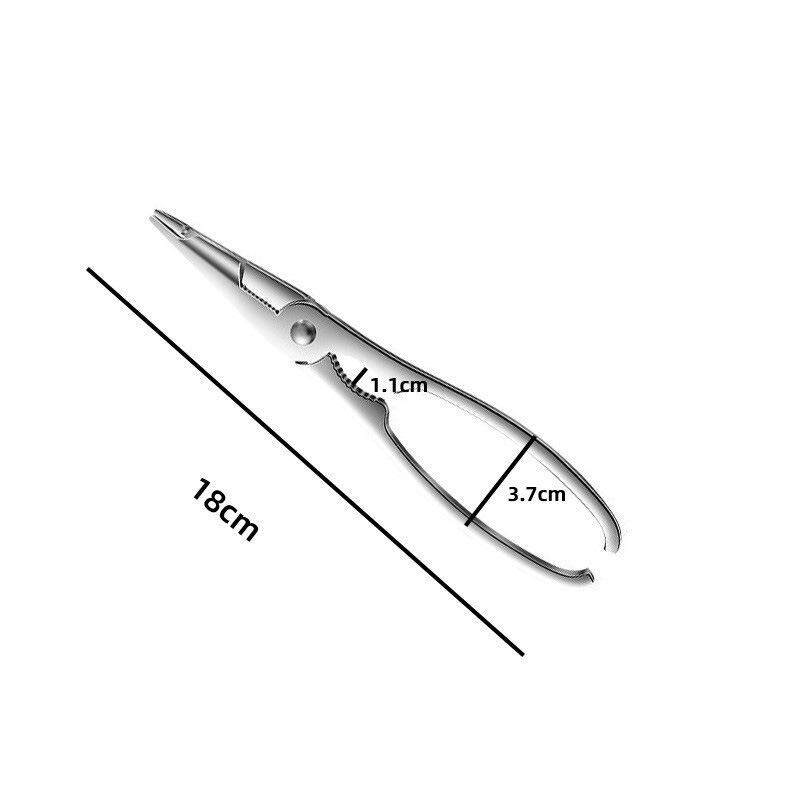 山核桃开口钳子坚果皮不锈钢干果夹子松子榛子碧根果硬壳取仁工具