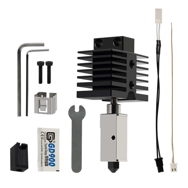 起迪Max3/Plus3/Q1Pro升级热端硬化钢可拆卸挤出机3D打印机配件