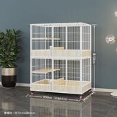 新款 猫咪别墅繁育笼子实木猫房猫柜猫笼子子层豪华双三猫层产房窝