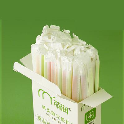 Disposable bent straw for home use, suitable for children an