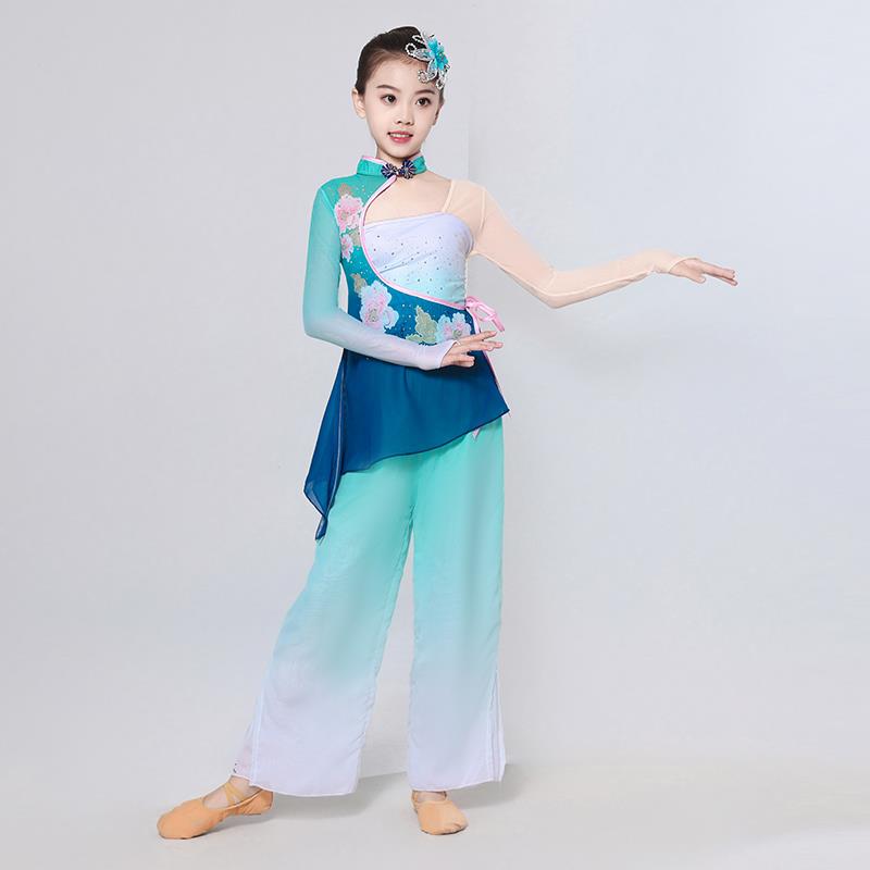 正品儿童古典舞女胶秧歌舞蹈服州扇童桃李杯艺考剧目子舞伞舞表演