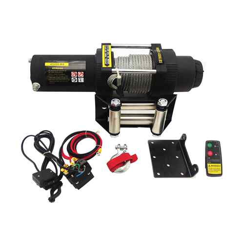 厂家直销12V/24V4500磅电动绞盘沙滩车绞盘汽车绞盘便携绞盘