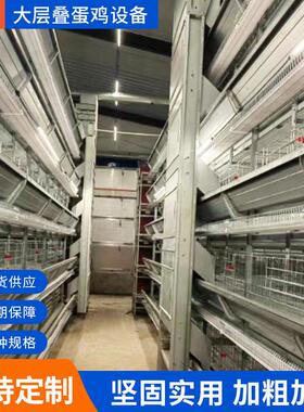 大层叠蛋鸡设备养鸡场捡蛋机生产厂家笼养鸡鸡用笼层叠式全自动