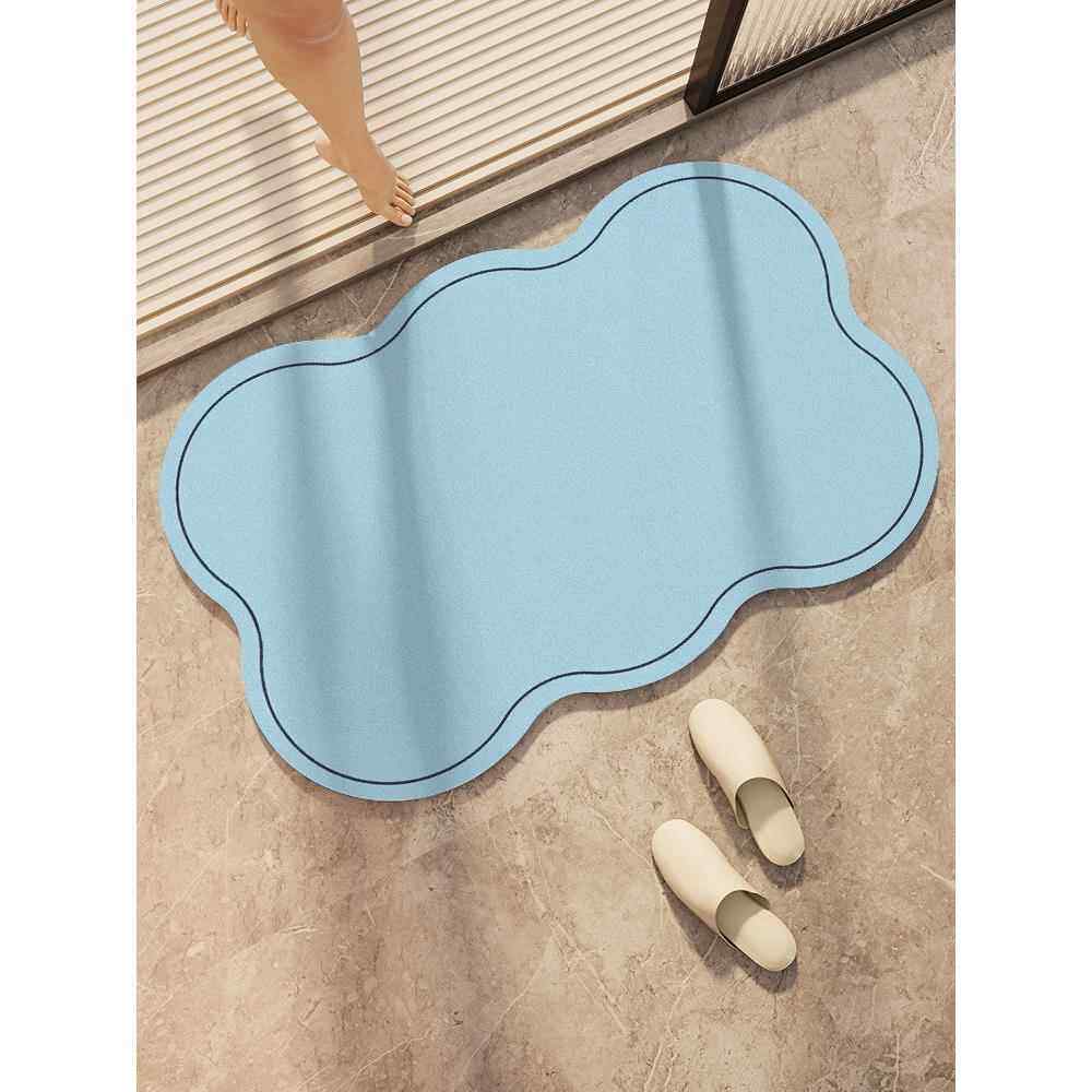 硅藻泥浴室吸水地垫卧室门垫卫生间厕所门口防滑垫子耐脏地毯免洗