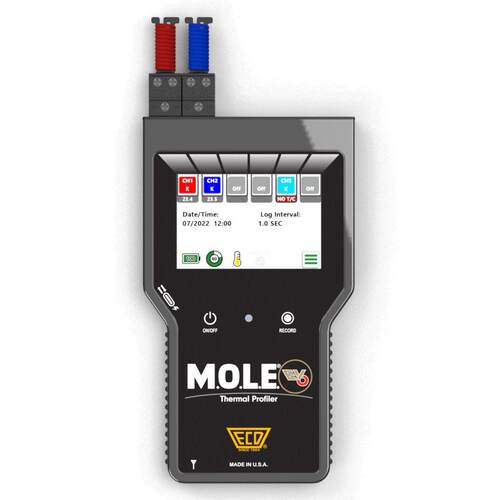 美国ECD 炉温测试仪 M.O.L.E. EV6 6通道便携精密多功能温升校验