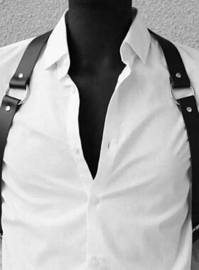 Male Lingerie Leather Back Harness Men Fetish Clothing Sexu