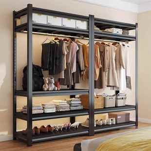 柜衣衣架货架防尘帘开放式 角用置钢家落地 衣帽间卧室简易无品牌