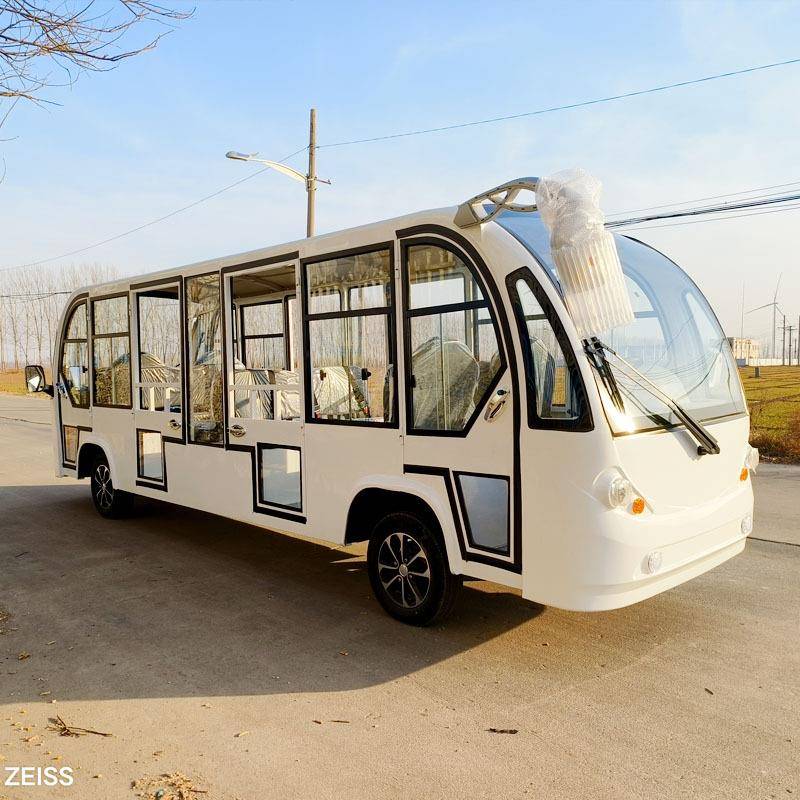 电动观光车双头11座-14座驾驶大巴车隧道工程用巡查车